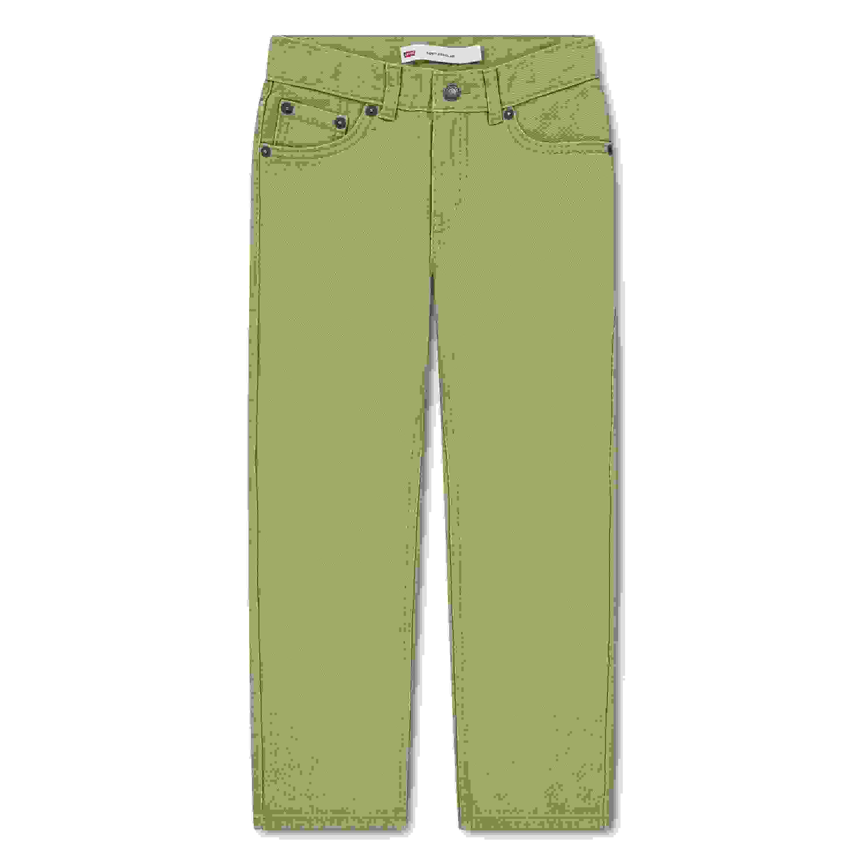 Levi's 505 Regular Fit Lt Wash Denim Big Boys' Khaki Jeans